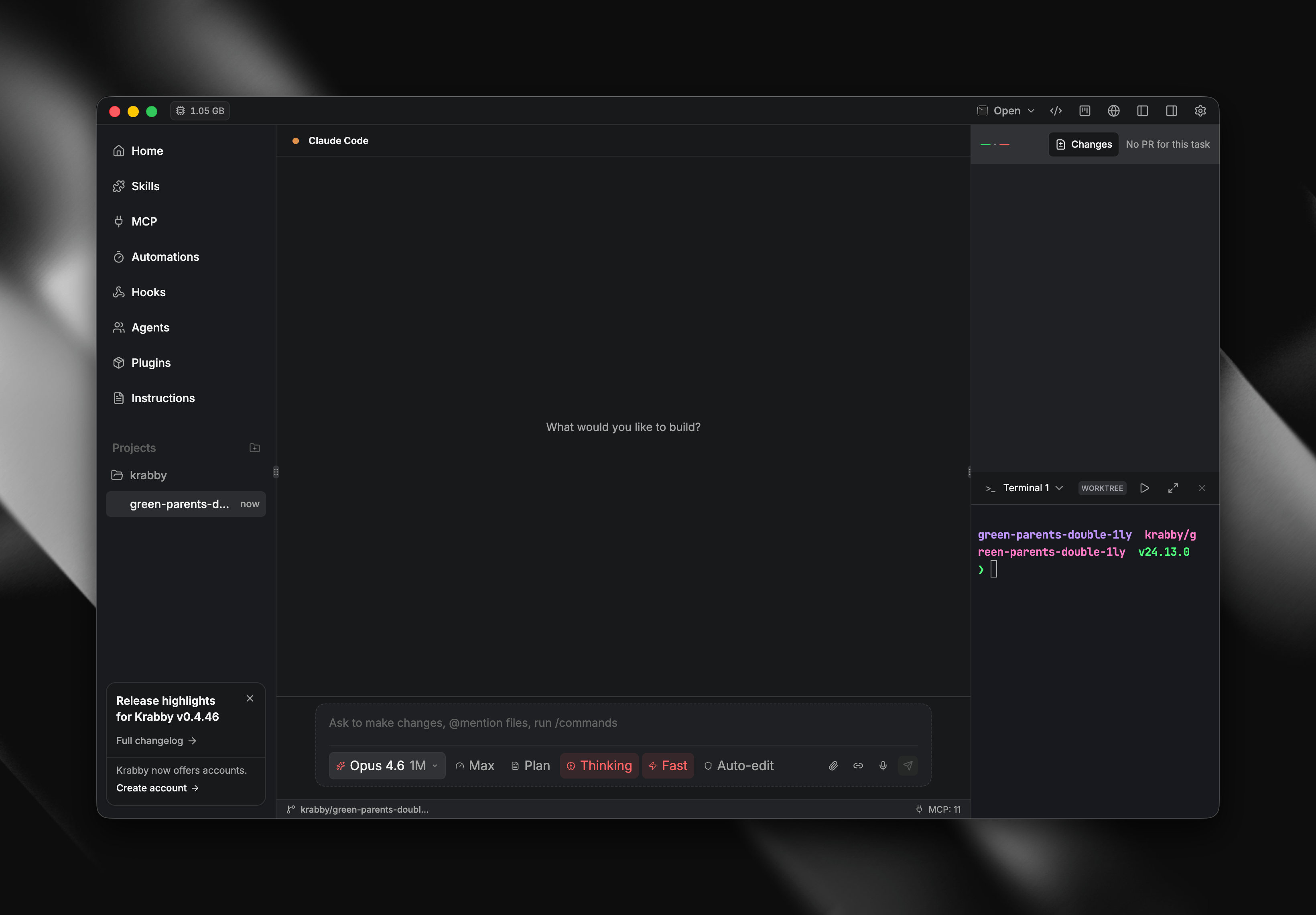 Krabby - parallel coding agents running in isolated worktrees